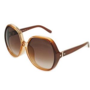 Chloe Oversized Brown Gradient Sunglasses